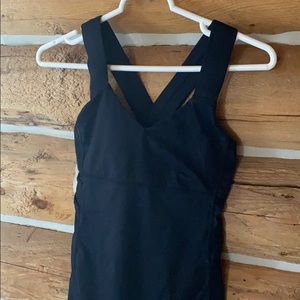 Black Lululemon tank top with built in bra 6